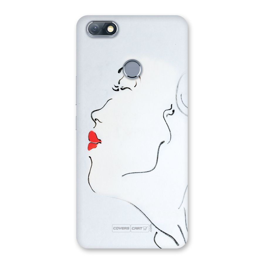 Girl in Red Lipstick Back Case for Infinix Note 5