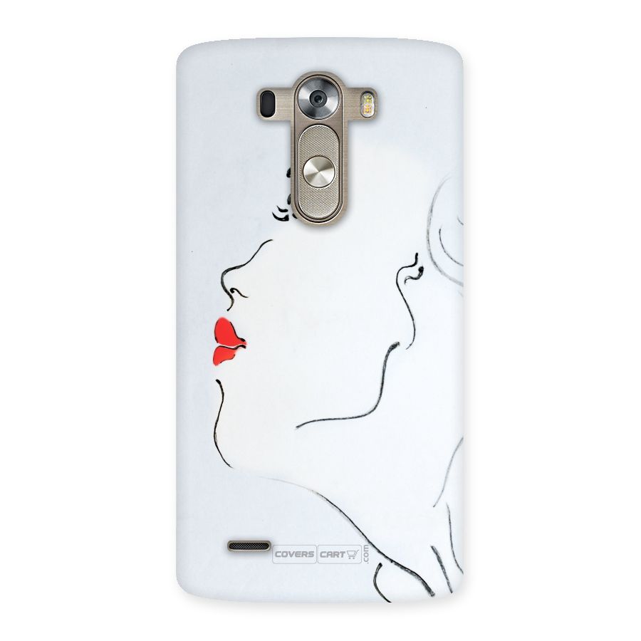 Girl in Red Lipstick Back Case for LG G3
