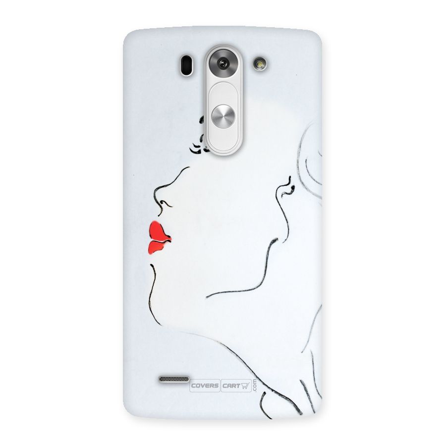 Girl in Red Lipstick Back Case for LG G3 Mini