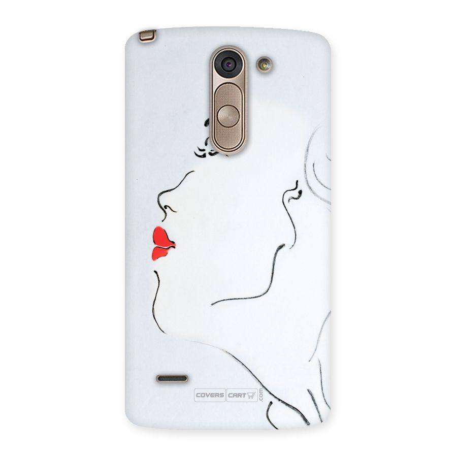 Girl in Red Lipstick Back Case for LG G3 Stylus