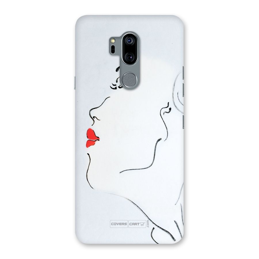 Girl in Red Lipstick Back Case for LG G7