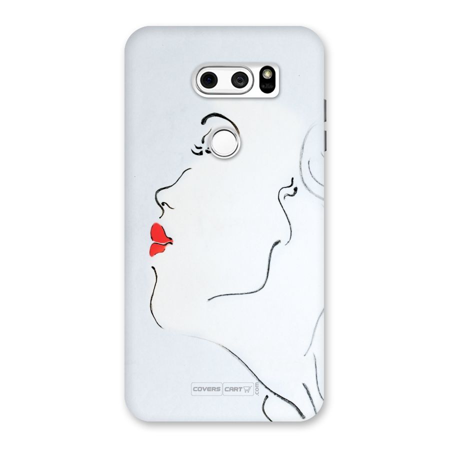 Girl in Red Lipstick Back Case for LG V30