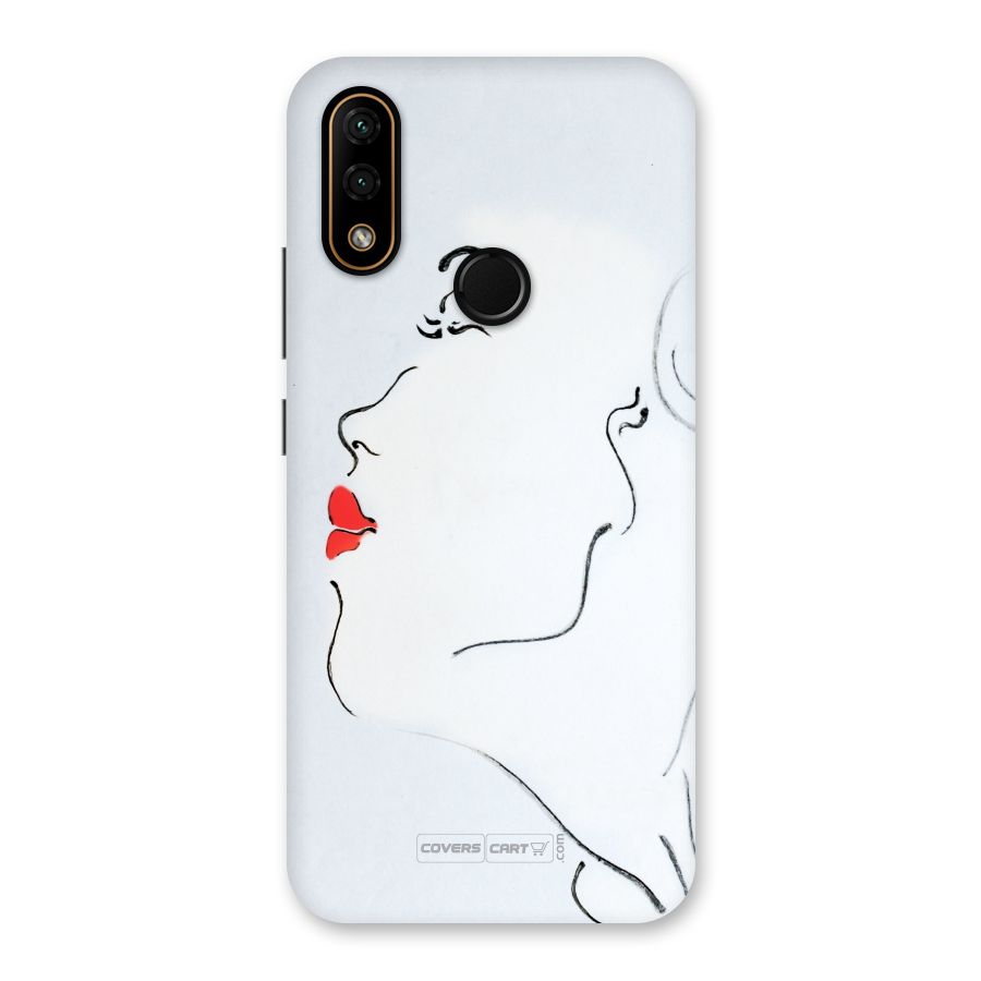 Girl in Red Lipstick Back Case for Lenovo A6 Note