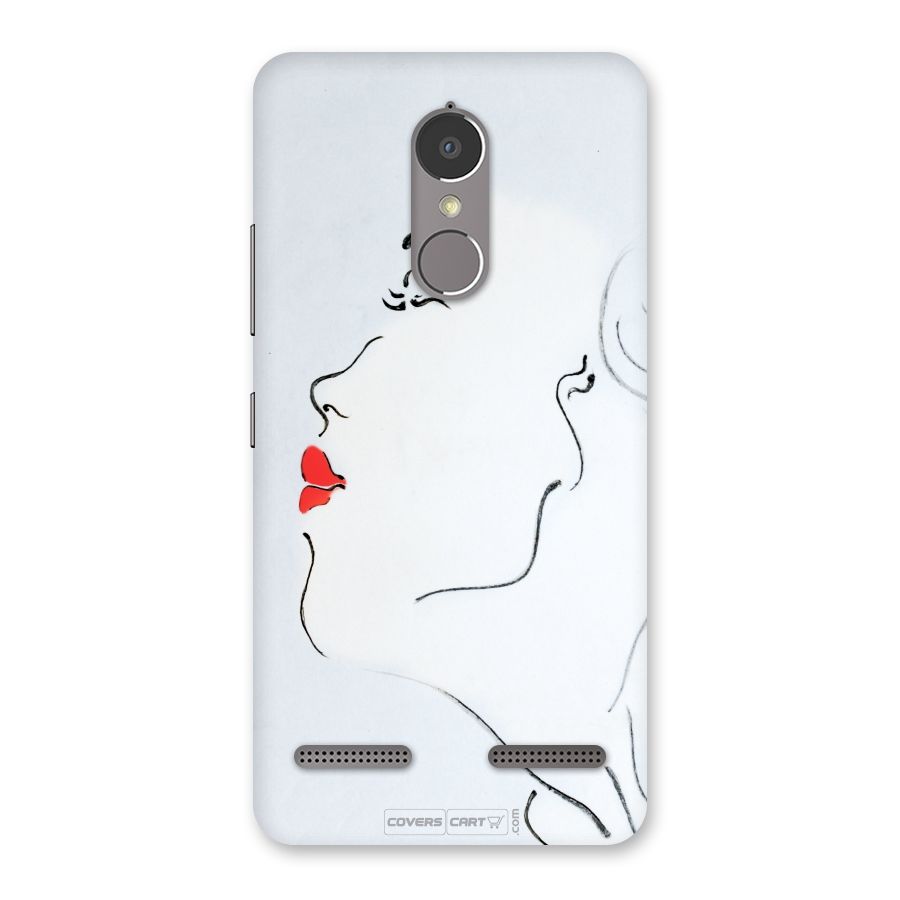Girl in Red Lipstick Back Case for Lenovo K6 Power
