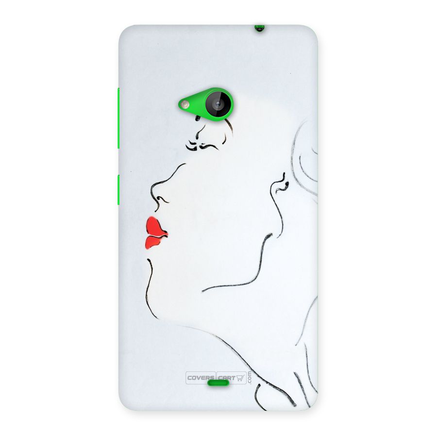 Girl in Red Lipstick Back Case for Lumia 535