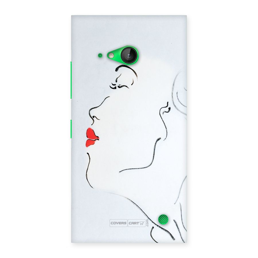 Girl in Red Lipstick Back Case for Lumia 730