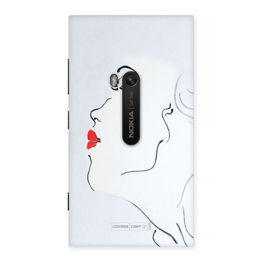 Girl in Red Lipstick Back Case for Lumia 920
