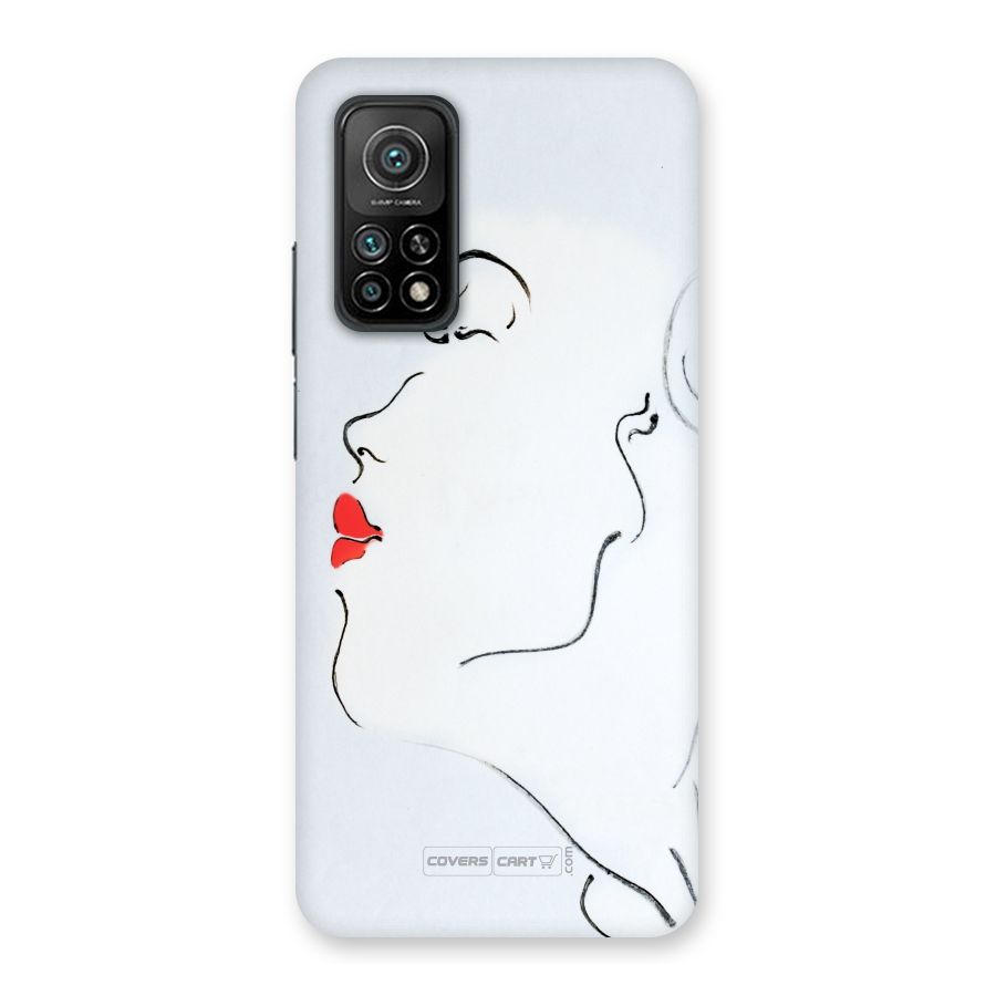 Girl in Red Lipstick Back Case for Mi 10T Pro 5G