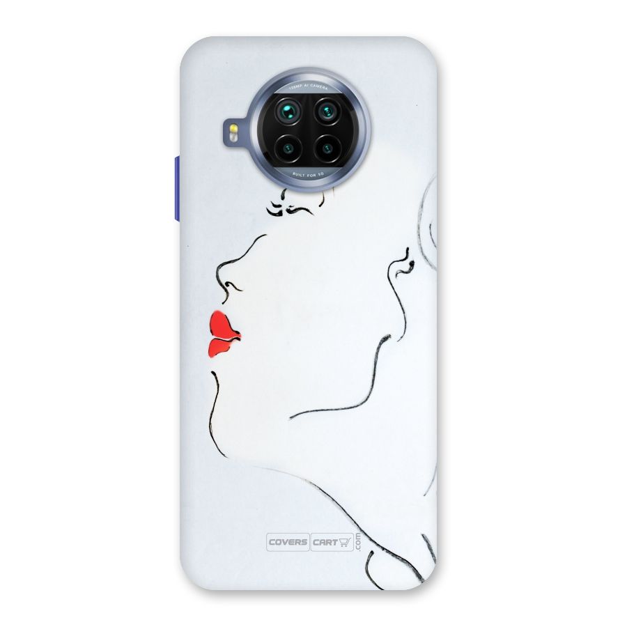 Girl in Red Lipstick Back Case for Mi 10i