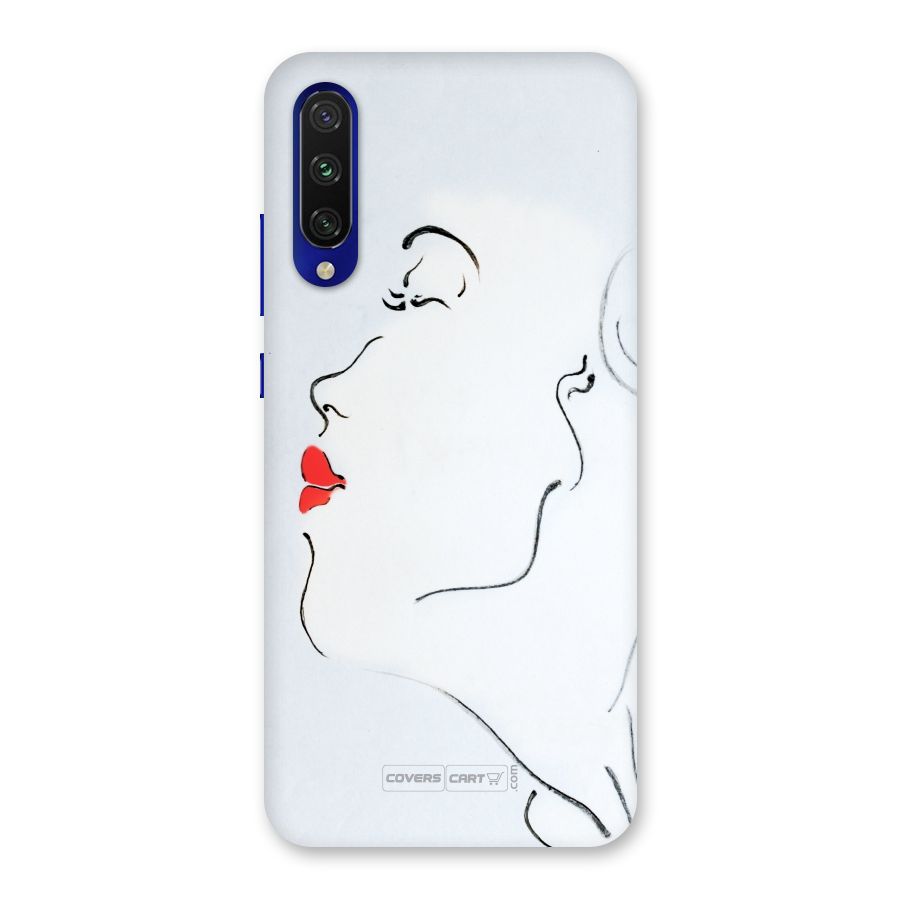 Girl in Red Lipstick Back Case for Mi A3