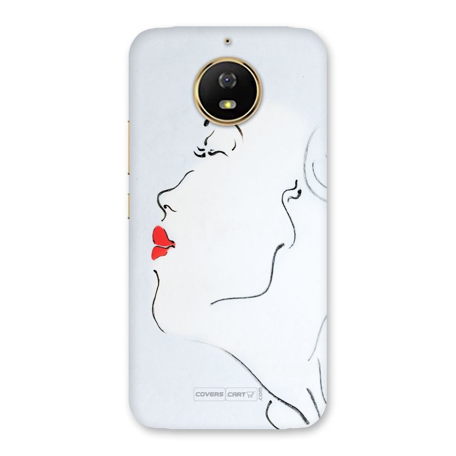 Girl in Red Lipstick Back Case for Moto G5s
