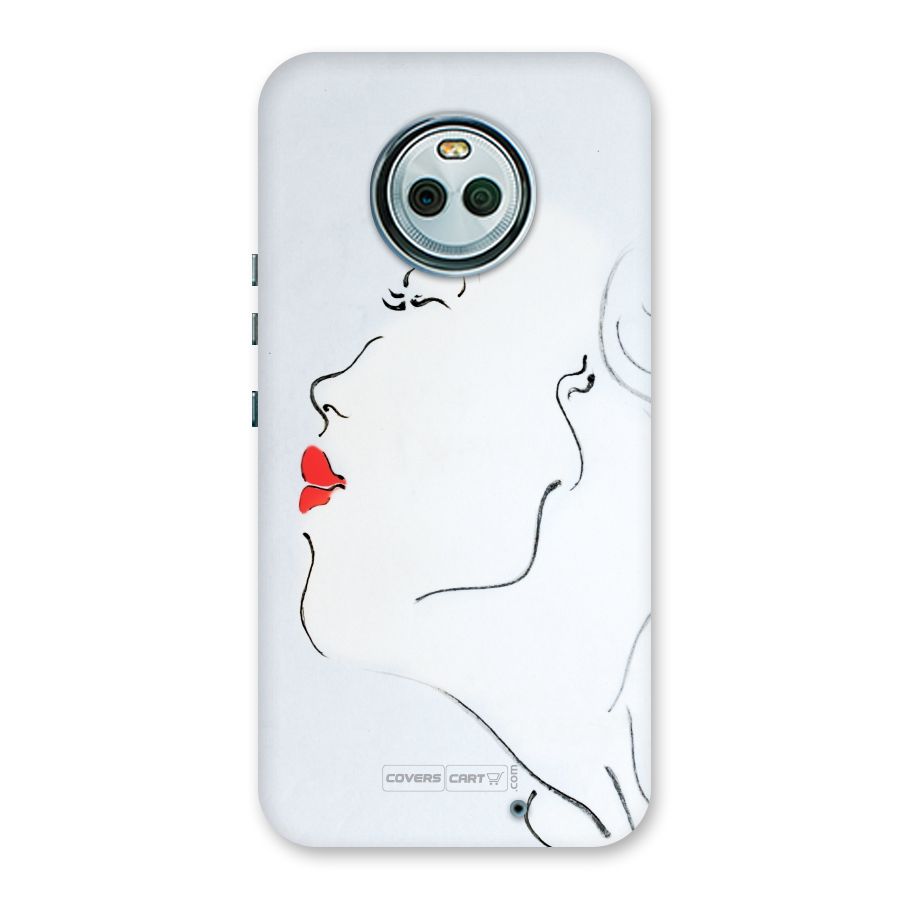 Girl in Red Lipstick Back Case for Moto X4