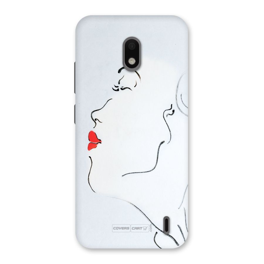 Girl in Red Lipstick Back Case for Nokia 2.2