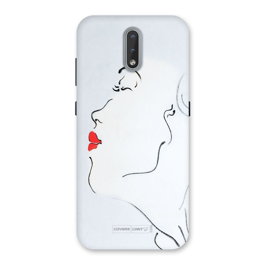 Girl in Red Lipstick Back Case for Nokia 2.3
