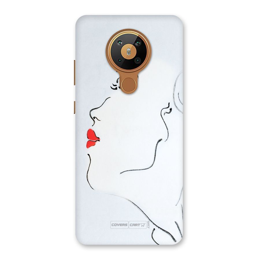 Girl in Red Lipstick Back Case for Nokia 5.3