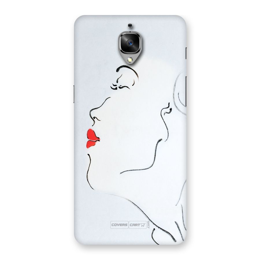 Girl in Red Lipstick Back Case for OnePlus 3T
