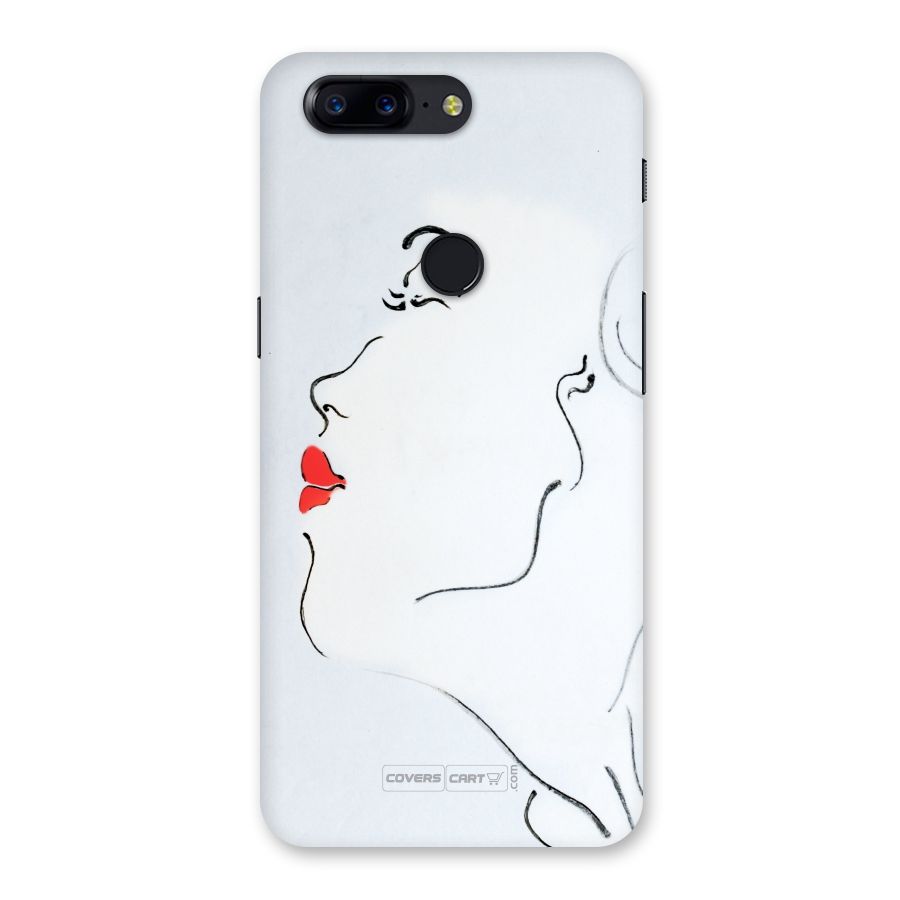 Girl in Red Lipstick Back Case for OnePlus 5T