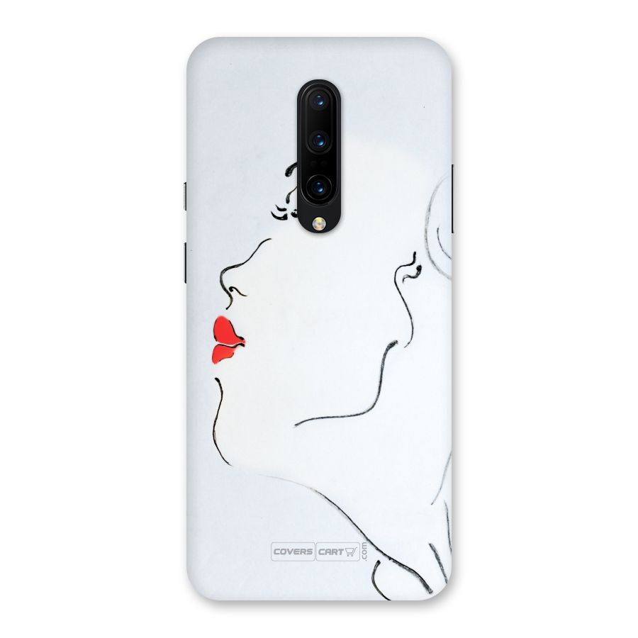 Girl in Red Lipstick Back Case for OnePlus 7 Pro
