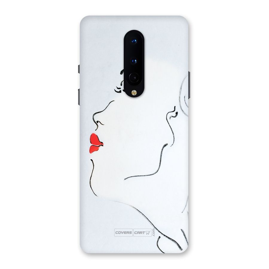 Girl in Red Lipstick Back Case for OnePlus 8