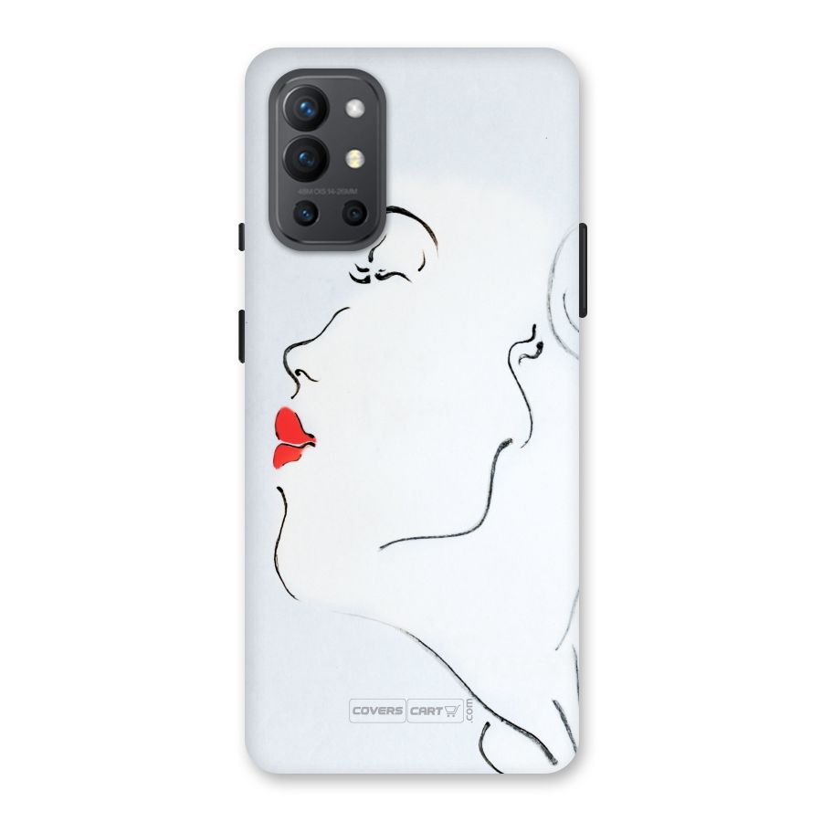 Girl in Red Lipstick Back Case for OnePlus 9R