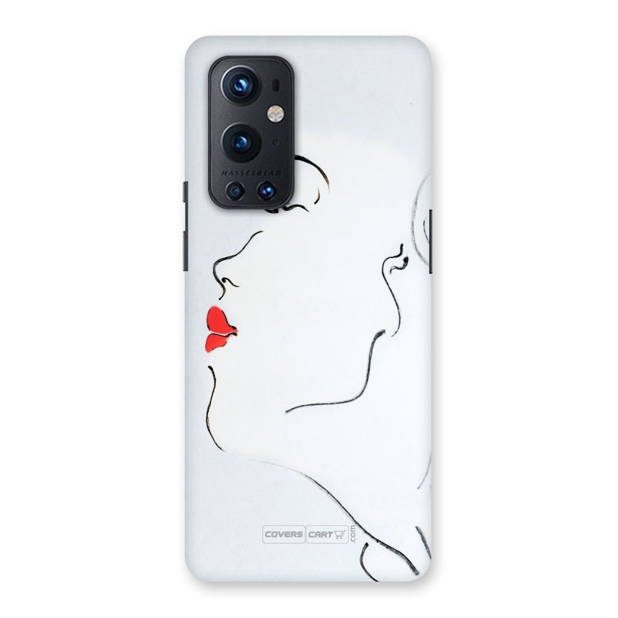 Girl in Red Lipstick Back Case for OnePlus 9 Pro
