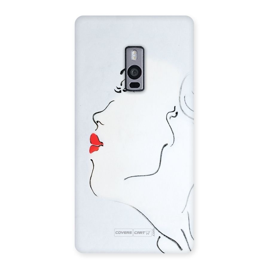 Girl in Red Lipstick Back Case for OnePlus Two