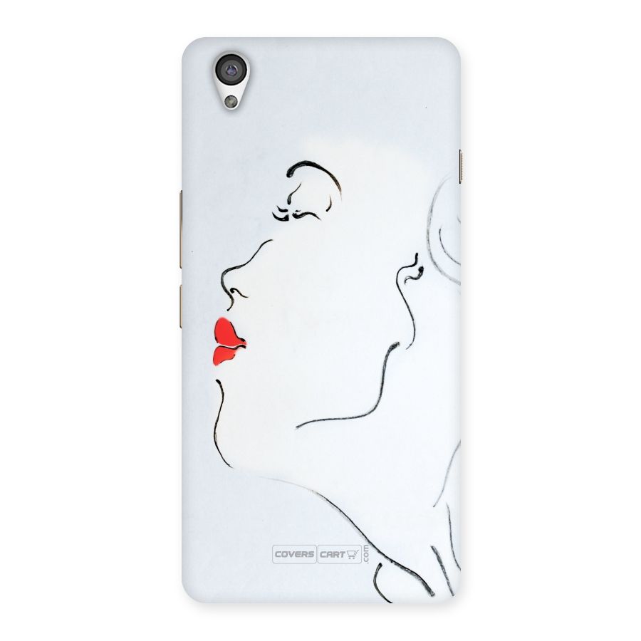 Girl in Red Lipstick Back Case for OnePlus X