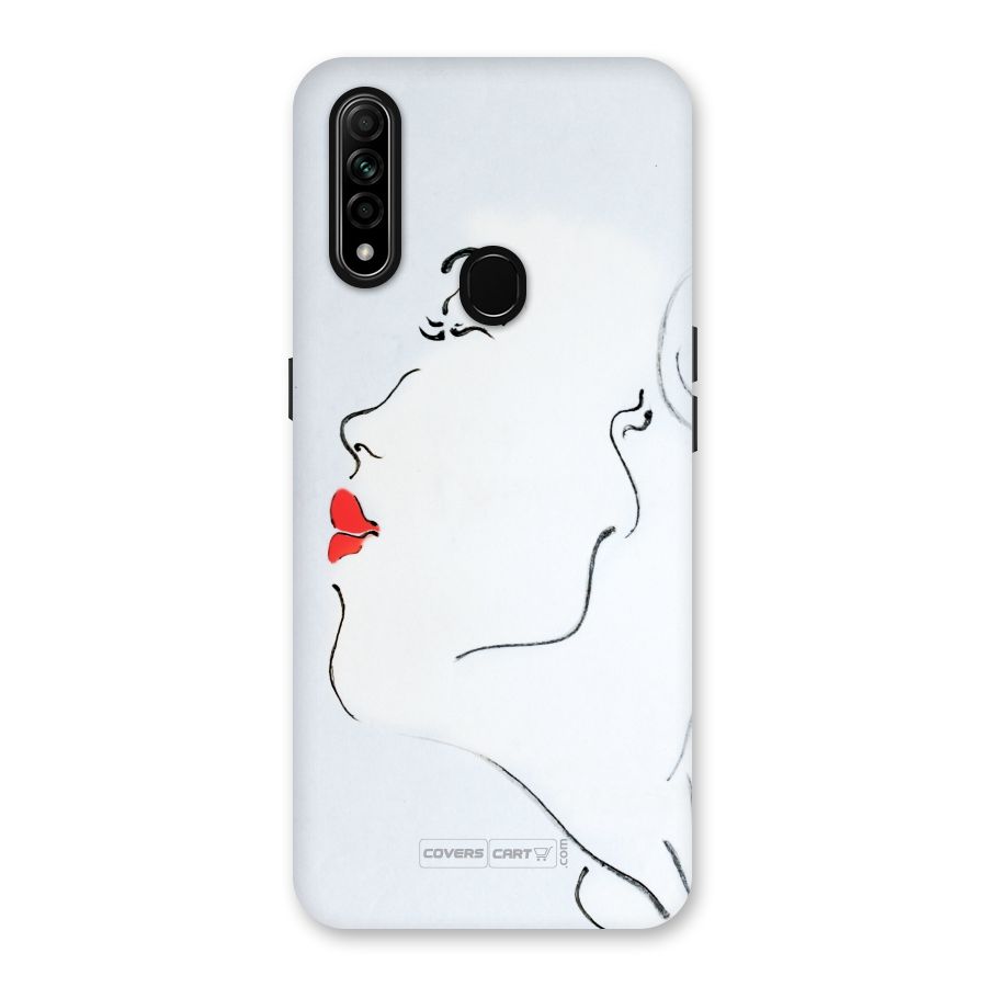 Girl in Red Lipstick Back Case for Oppo A31
