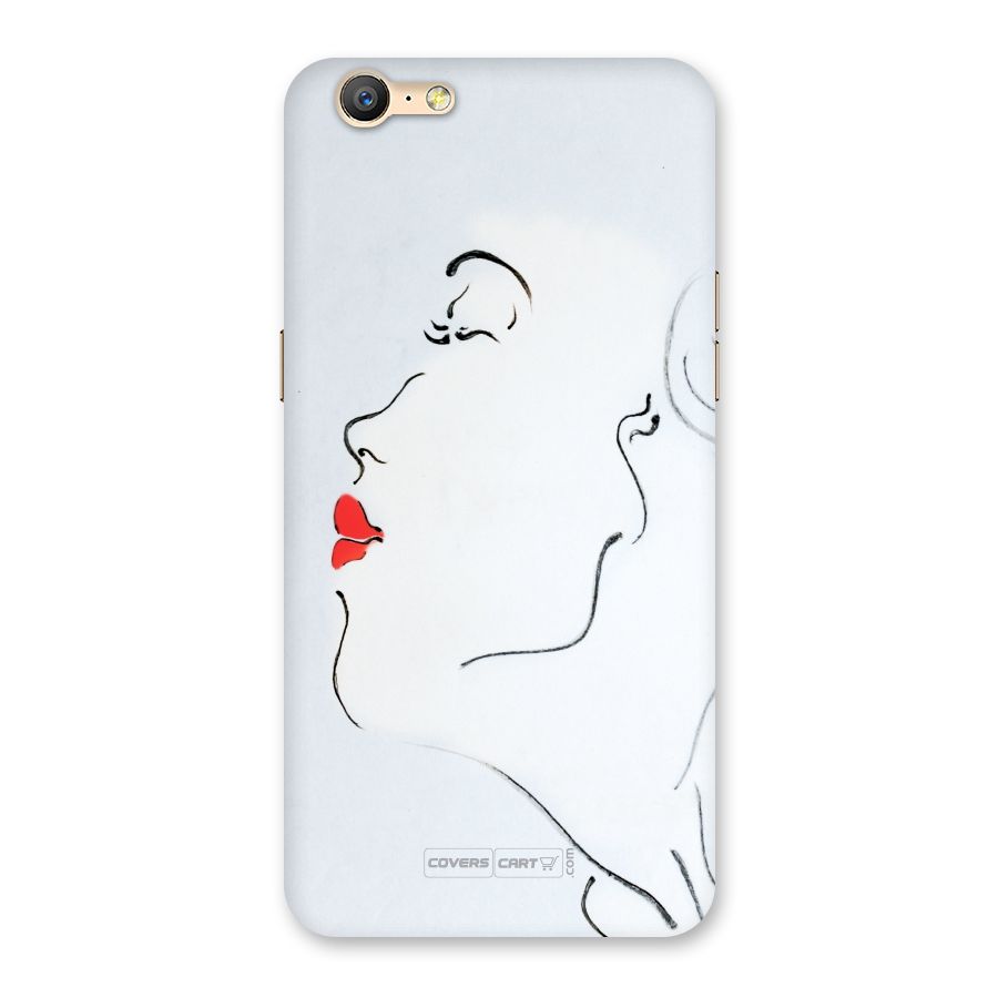 Girl in Red Lipstick Back Case for Oppo A39