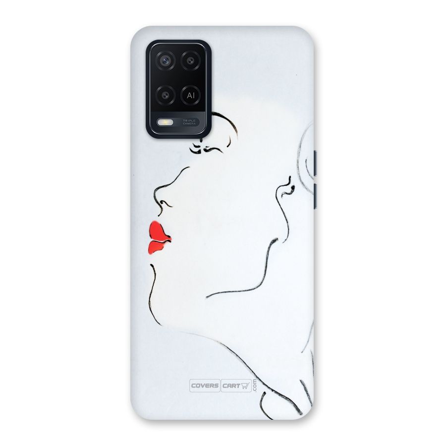 Girl in Red Lipstick Back Case for Oppo A54