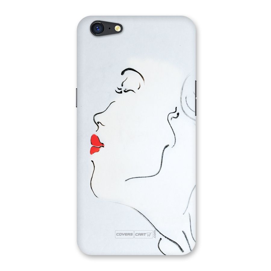 Girl in Red Lipstick Back Case for Oppo A71