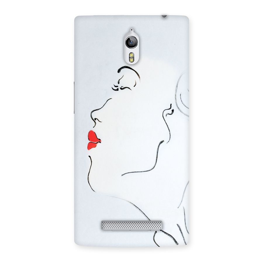 Girl in Red Lipstick Back Case for Oppo Find 7