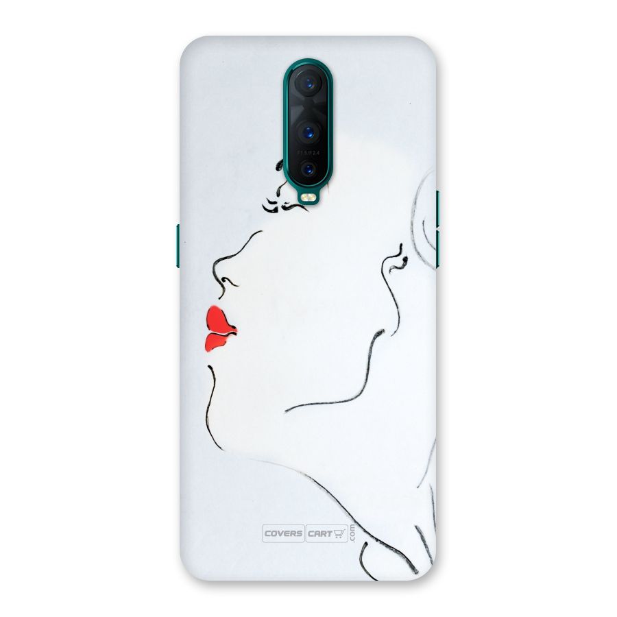Girl in Red Lipstick Back Case for Oppo R17 Pro