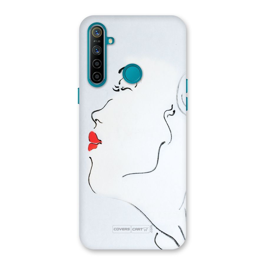 Girl in Red Lipstick Back Case for Realme 5i