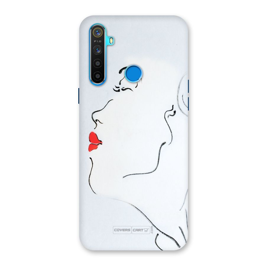 Girl in Red Lipstick Back Case for Realme 5s
