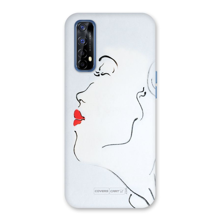 Girl in Red Lipstick Back Case for Realme 7