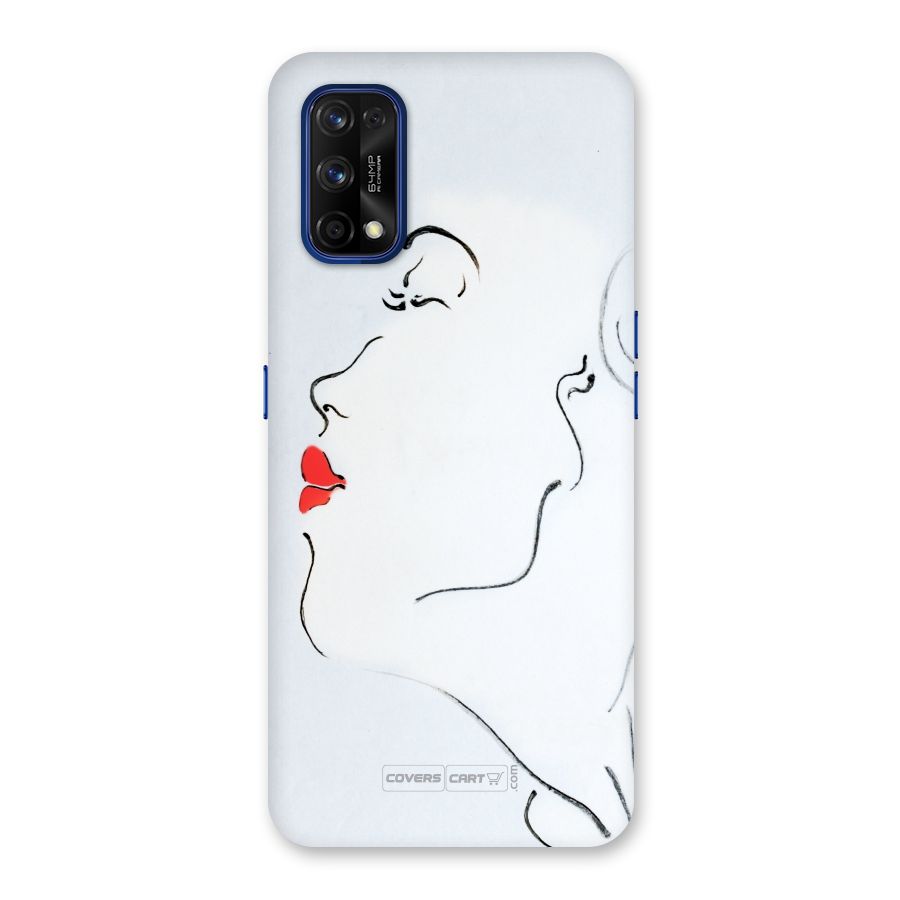 Girl in Red Lipstick Back Case for Realme 7 Pro