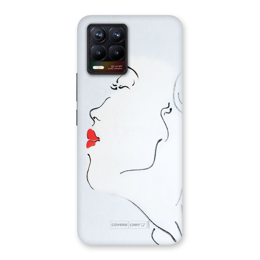 Girl in Red Lipstick Back Case for Realme 8