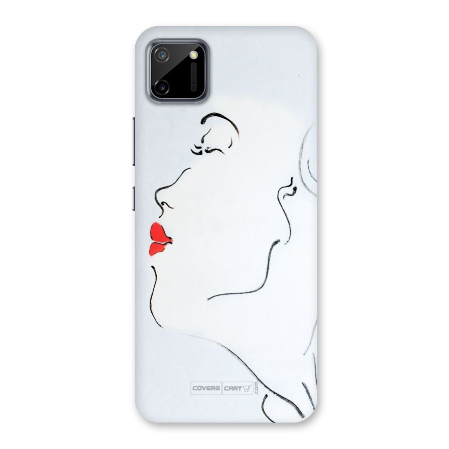Girl in Red Lipstick Back Case for Realme C11