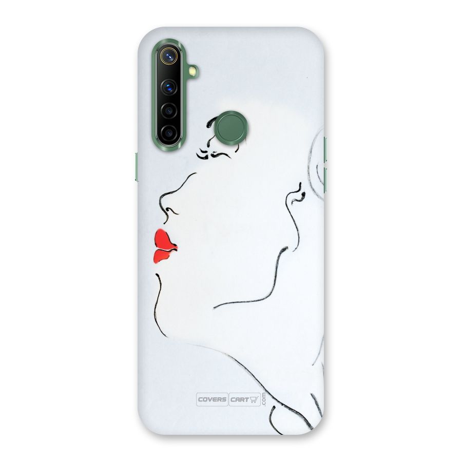 Girl in Red Lipstick Back Case for Realme Narzo 10