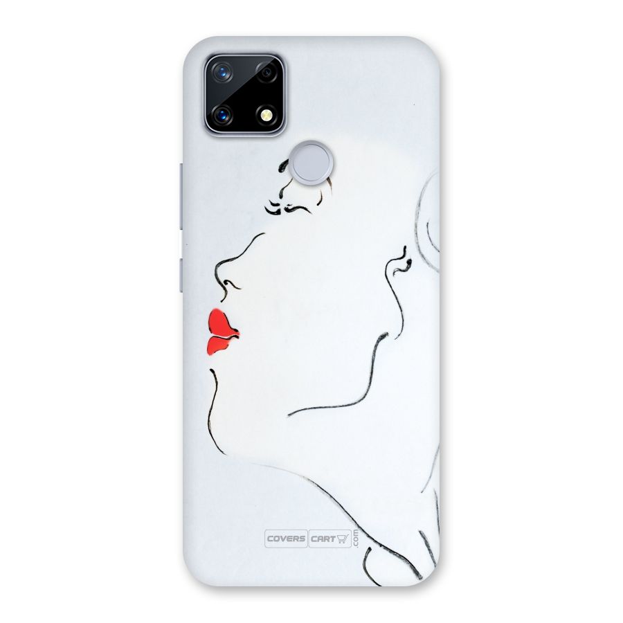 Girl in Red Lipstick Back Case for Realme Narzo 20