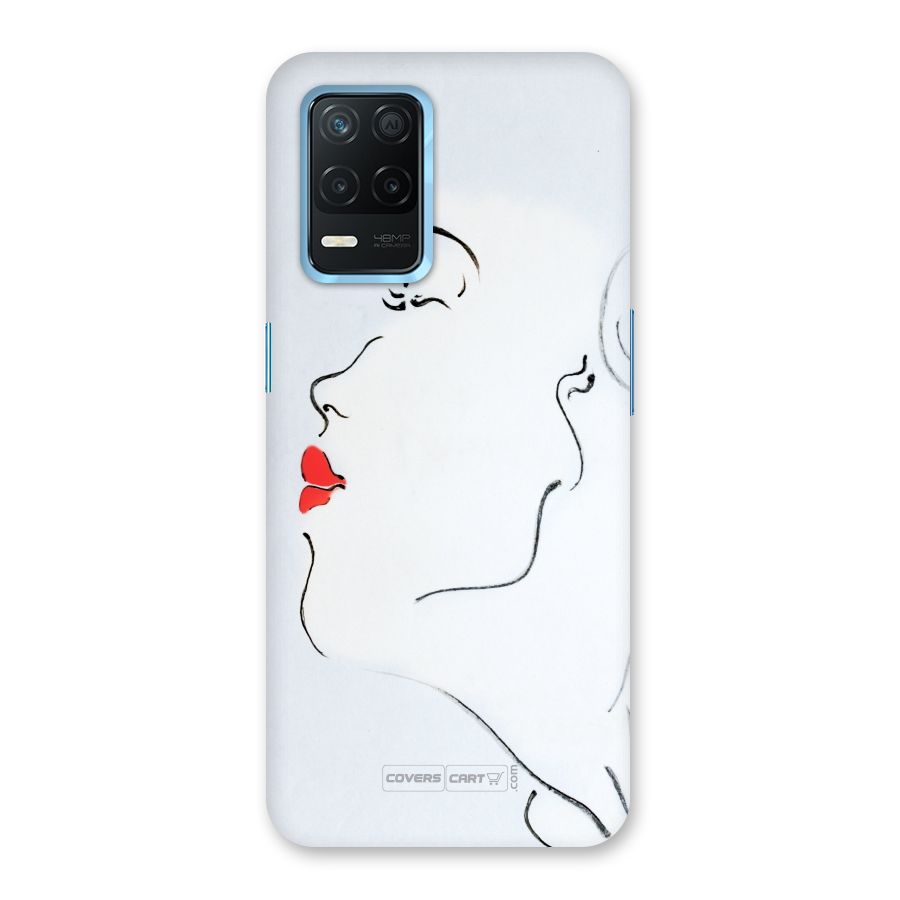Girl in Red Lipstick Back Case for Realme Narzo 30 5G