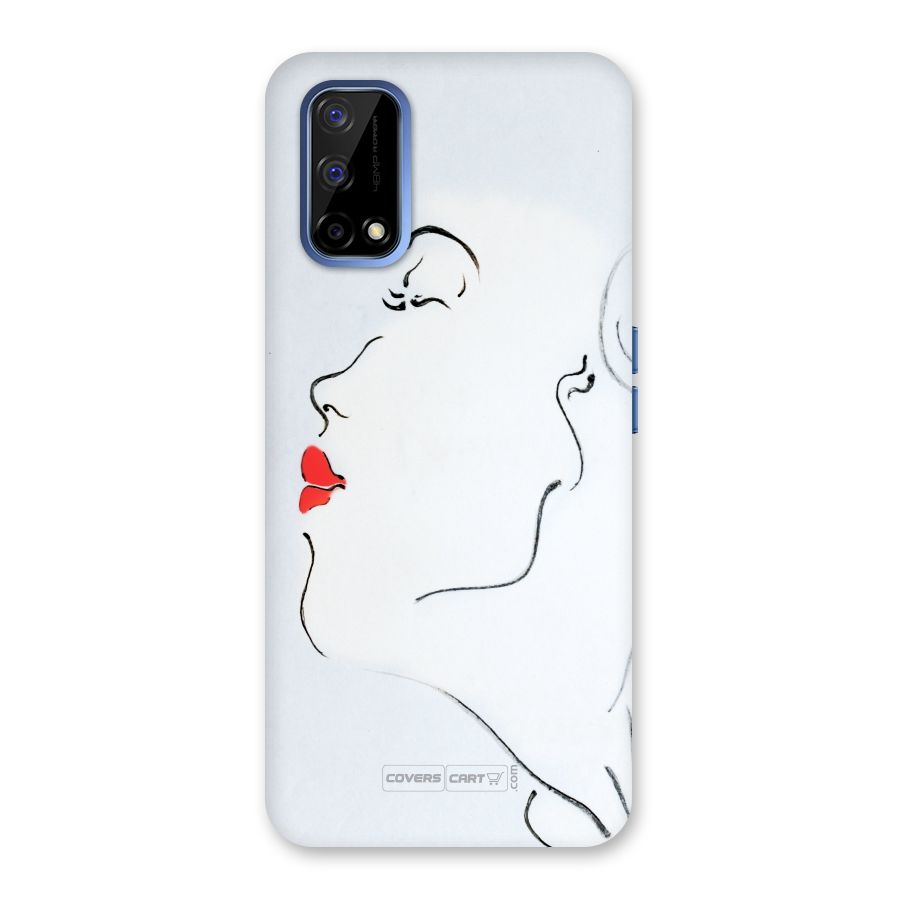 Girl in Red Lipstick Back Case for Realme Narzo 30 Pro