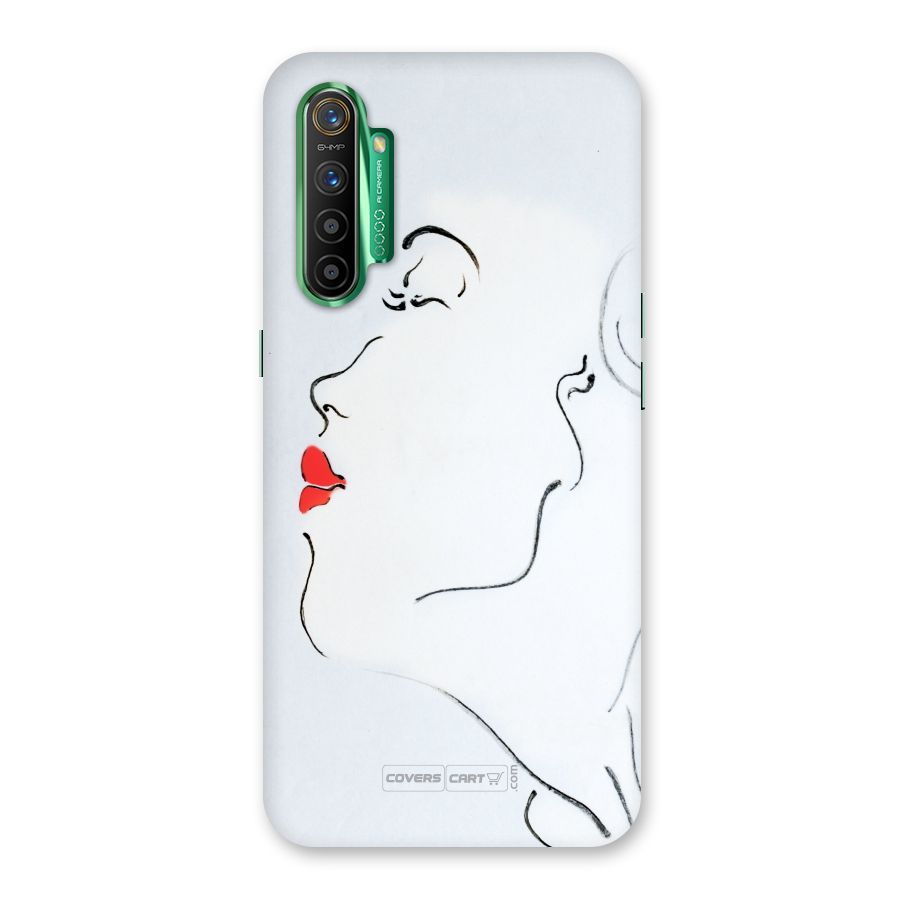 Girl in Red Lipstick Back Case for Realme X2