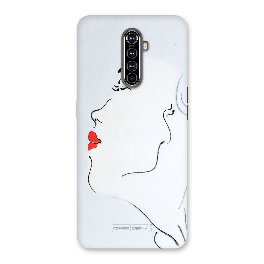 Girl in Red Lipstick Back Case for Realme X2 Pro
