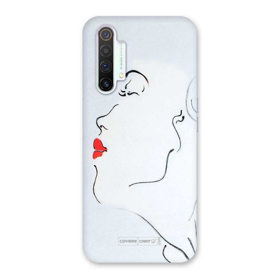 Girl in Red Lipstick Back Case for Realme X3 SuperZoom