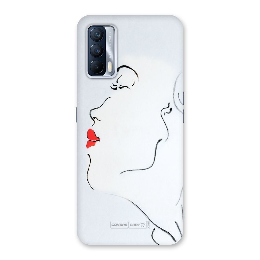 Girl in Red Lipstick Back Case for Realme X7