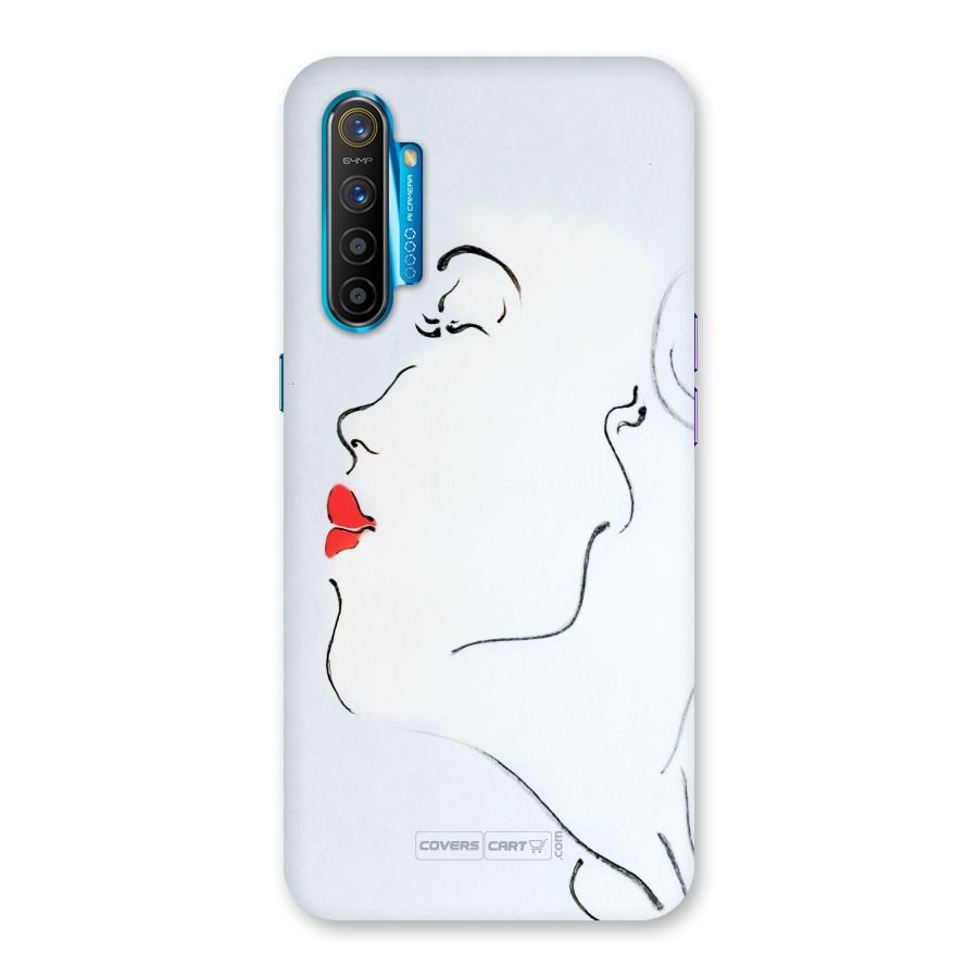 Girl in Red Lipstick Back Case for Realme XT