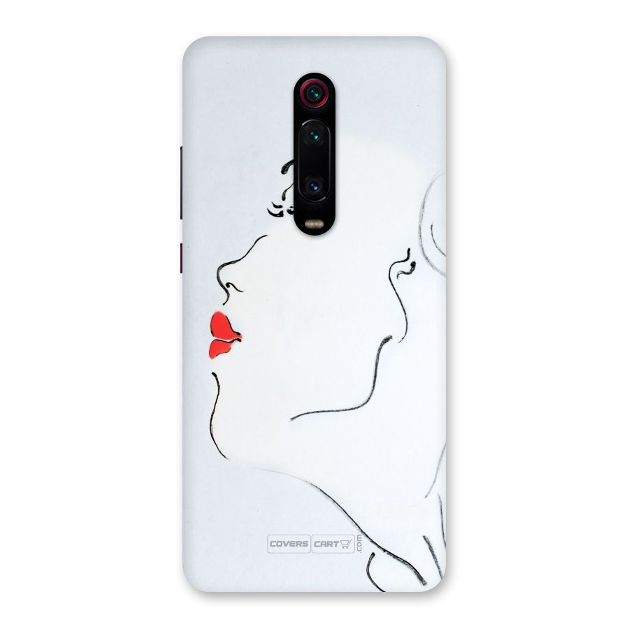 Girl in Red Lipstick Back Case for Redmi K20 Pro