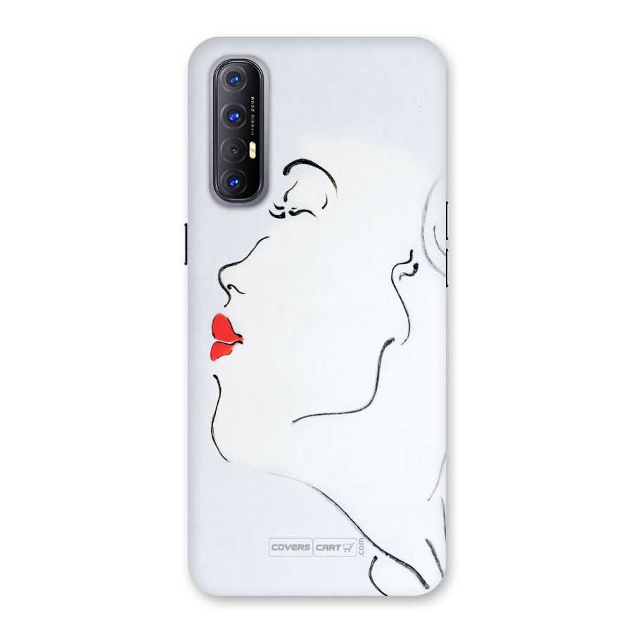 Girl in Red Lipstick Back Case for Reno3 Pro